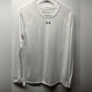 Under Armour Women’s HeatGear Loose Long Sleeve Locker Tee White Size Medium